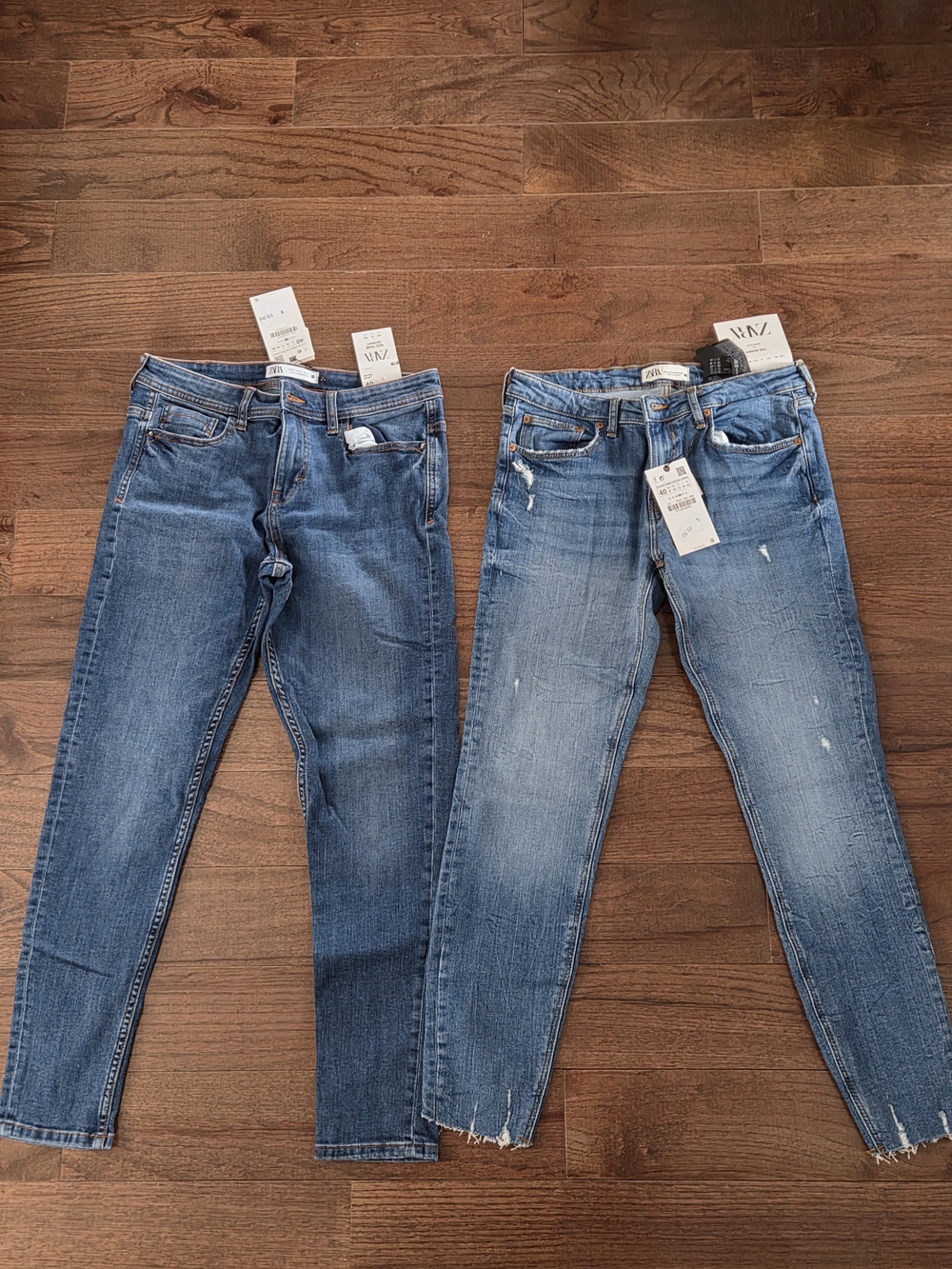 Zara Blue Women’s Slim Fit Jeans - Mid Wash